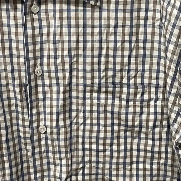 Ermenegildo Zegna Su Misura Mens Gingham Regular Fit Button Down 19 41 - Picture 3 of 10